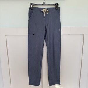 Figs Yola Skinny‎ Scrub Pants Women's SZ XXS Gray Blue Medical Massage Comfy